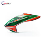 Canomod Airbrushed Fiberglass Canopy for XLPower Stratos 200 (EMERALD BLAZE) - Image 2